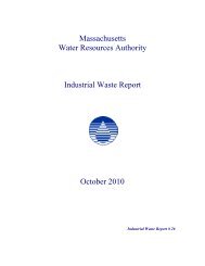 Industrial Waste Report - Massachusetts Water Resources Authority