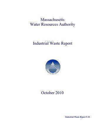 Industrial Waste Report - Massachusetts Water Resources Authority