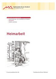 Heimarbeit - Projektwochen Berner Oberland