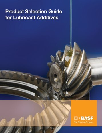 Product Selection Guide for Lubricant Additives - Performance ...