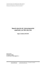 Reporte ejercicio de intercomparaciÃ³n organizado por Mol Labs Ltda