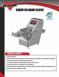 SABER 60 BAND SLICER - AMF Bakery Systems