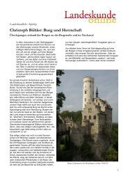 Christoph Bühler: Burg und Herrschaft