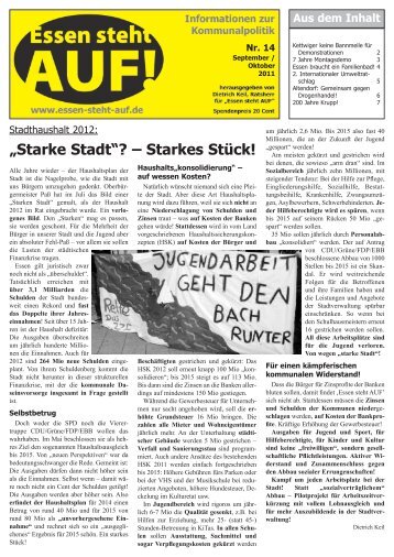 Download der Zeitung von - Essen steht AUF