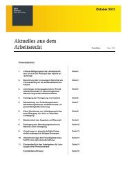 Oktober 2013 Aktuelles aus dem Arbeitsrecht - SKW Schwarz