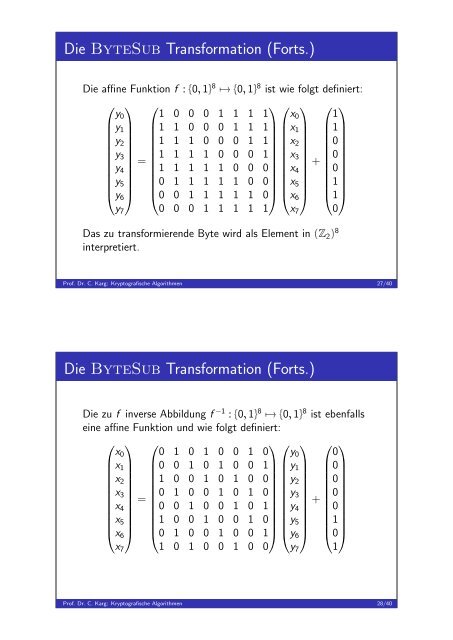 Handouts - Prof. Dr. Christoph Karg - Hochschule Aalen