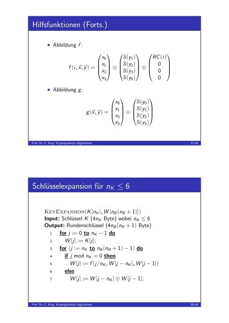 Handouts - Prof. Dr. Christoph Karg - Hochschule Aalen