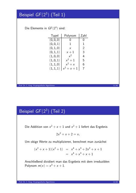 Handouts - Prof. Dr. Christoph Karg - Hochschule Aalen