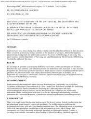 Educating land surveyors for the next century: the technology and ...
