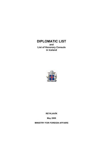 DIPLOMATIC LIST - Ministry for Foreign Affairs