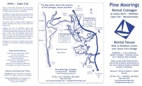 Rental Cottages At Indian Neck Pine Moorings Cottages