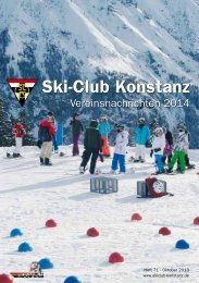 Clubheft 2013/2014 - Ski-Club Konstanz eV