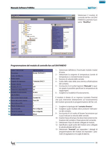 istruzioni software pcmitho it - Bpt