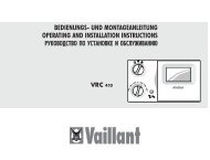 VRC 410 BEDIENUNGS- UND MONTAGEANLEITUNG ...