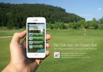 Die Club-App von Expert Golf