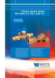 Check valves brass EA units CC 55.1 and CC - WATTS industries