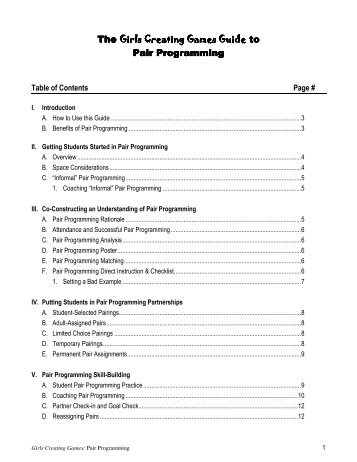 Guide To Pair Programming - ETR Associates