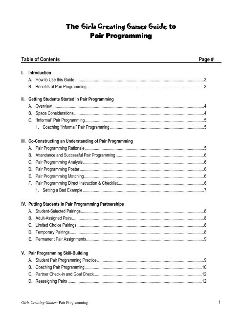 Guide To Pair Programming - ETR Associates