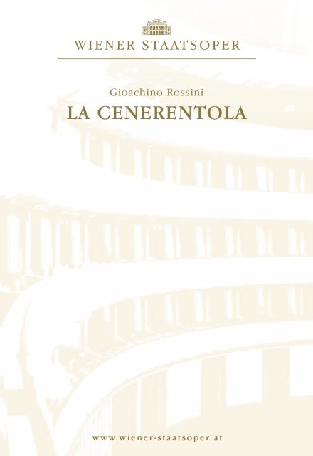 LA CENERENTOLA - Wiener Staatsoper