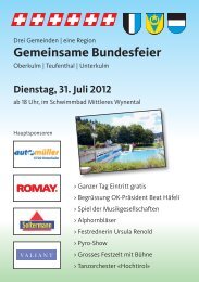 Flyer Bundesfeier 2012 - Gemeinde Unterkulm