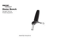 Multi-angle Bench Owner's Manual - Precor