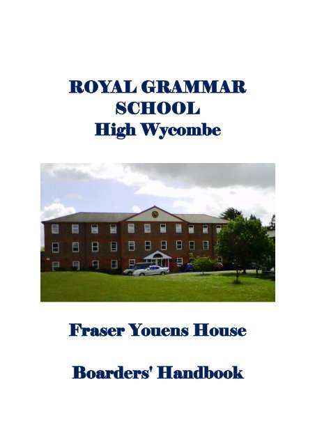 Boys Handbook - Royal Grammar School