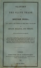 Slavery and the slave trade in British India - Sri Lanka South India ...