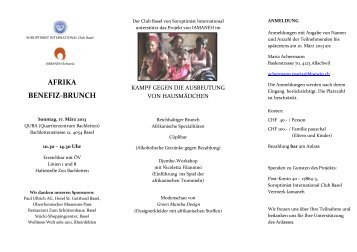 Programm - Soroptimist Basel