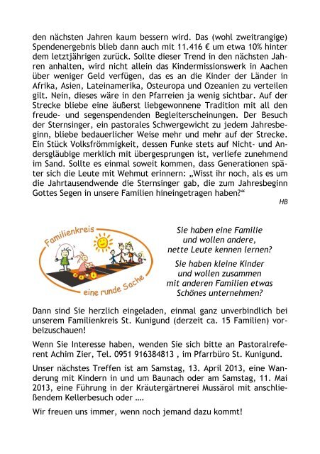 Pfarrbrief I/2013 - St. Heinrich Bamberg