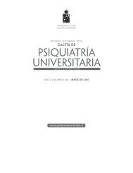 Año 3, Vol. 3 - Nº 1 Marzo - Gaceta de Psiquiatría Universitaria