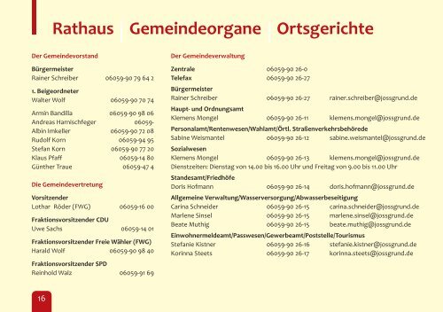 Unsere Gemeinde - Jossgrund