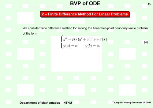 BVP of ODE