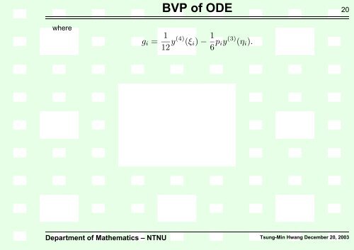 BVP of ODE