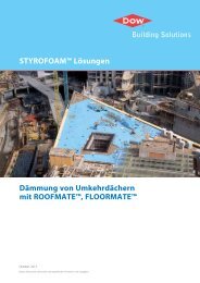 Dämmung von Umkehrdächern mit ROOFMATE™, FLOORMATE ...