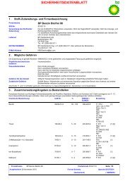 SICHERHEITSDATENBLATT - BP