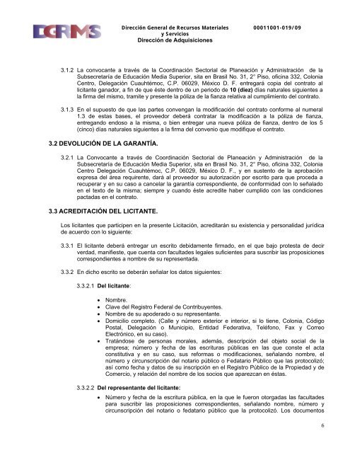 para la contrataciÃ³n en la modalidad de contrato ... - CompraSEP