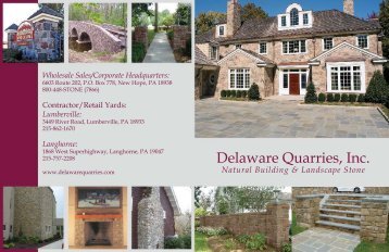 Natural Building Stone Veneer - Delaware Quarries, Inc.