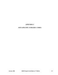 Appendix C - Site-Specific Surgery Codes - SEER