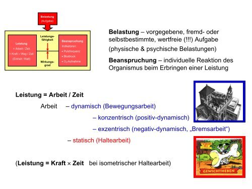 Leistungsphysiologie I, II, III (H. Pagel) - Institut für Physiologie