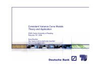 Variance Curve Model - Hans Buehler