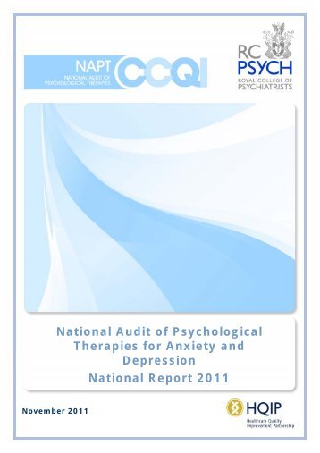 National Audit of Psychological Therapies for Anxiety and ... - HQIP
