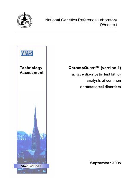 (Wessex) Technology Assessment ChromoQuantâ¢ (version 1)