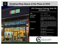 The Plaza at 2534 - Chrisland Commercial Real Estate, Inc.