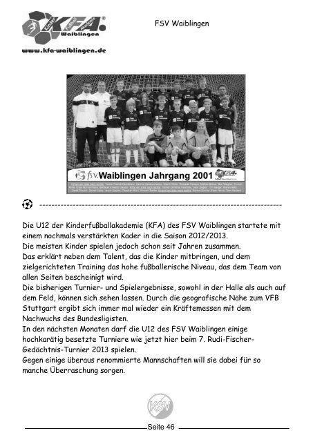 RFGT-FID-Turnier 2013 - Karlsruher SV