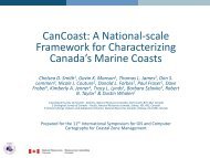 CanCoast: A National-scale Framework for Characterizing Canada's ...