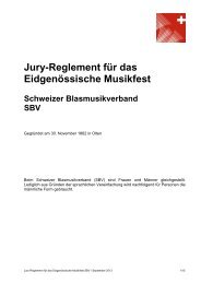 Jury-Reglement für das Eidgenössische Musikfest - Schweizer ...