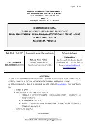 disciplinare di gara procedura aperta sopra soglia comunitaria per ...