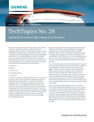 TechTopics No. 28 Standards for outdoor high-voltage ... - Siemens