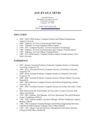 Resume - LeTourneau University