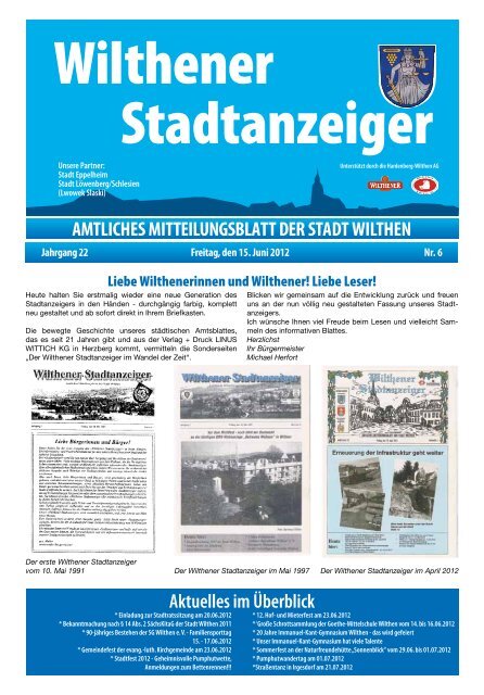 Stadtanzeiger Juni 2012 - Stadt Wilthen